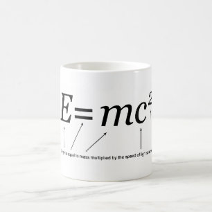 E=MC2 Einsteins Relativitätstheorie Tasse