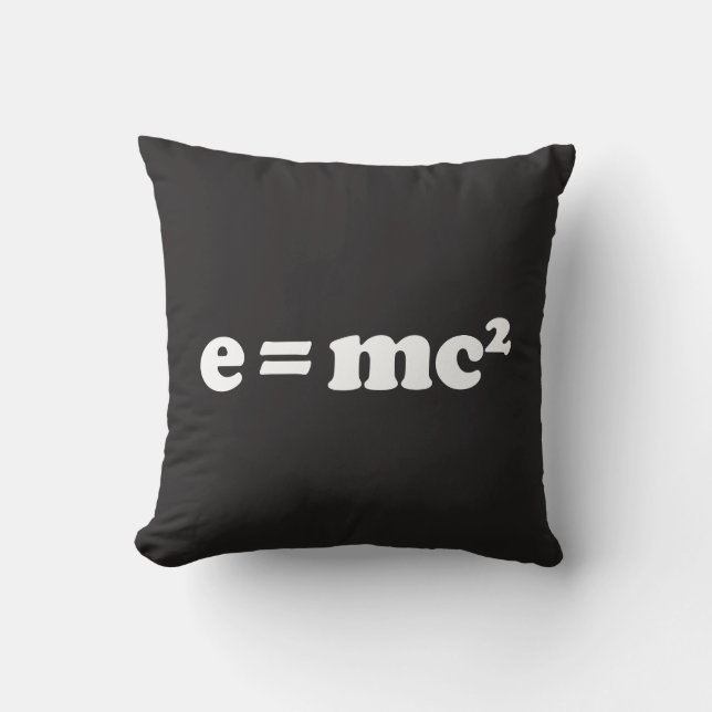 e = mc2 kissen (Vorderseite)