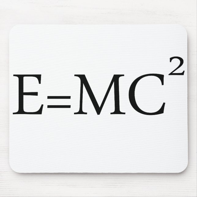 e=mc2 mousepad (Vorne)