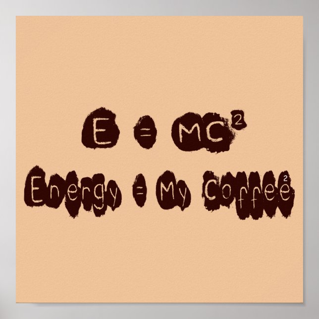 E = MC2 POSTER (Vorne)
