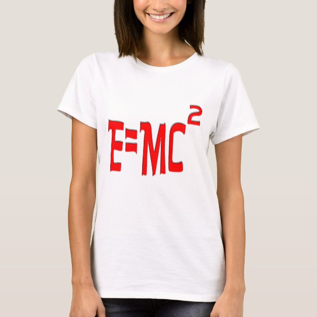 E=MC2 (rot) T-Shirt (Vorderseite)