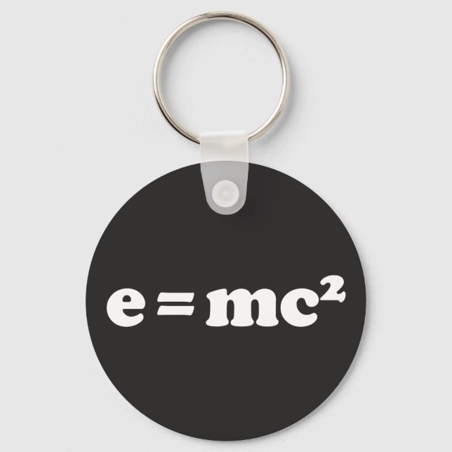 e = mc2 schlüsselanhänger (Vorderseite)
