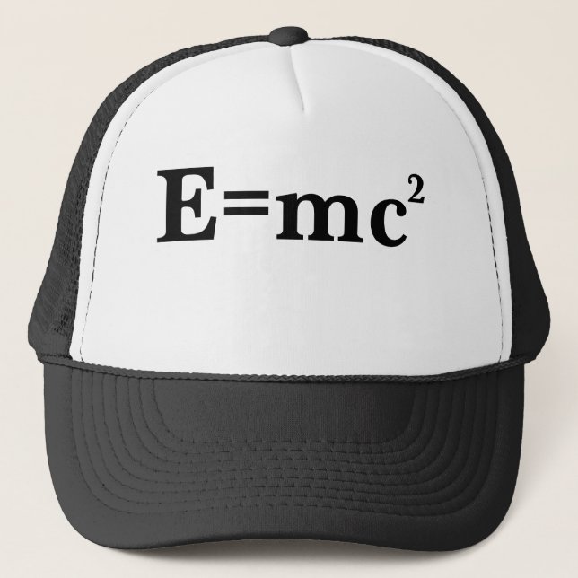 E=mc2 Truckerkappe (Vorderseite)