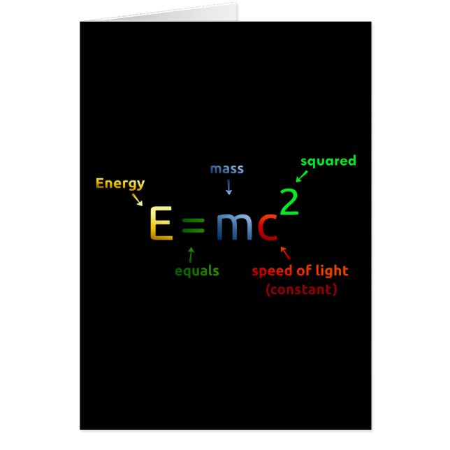 E = MC^2. E entspricht Lux quadriert (Vorne)