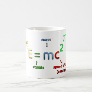 E = MC^2. E entspricht Lux quadriert Tasse