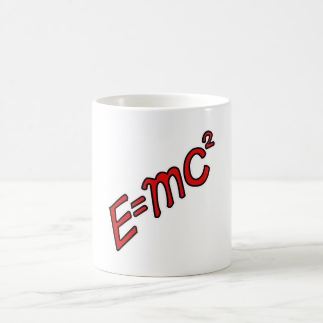 E = mc² – Genialer Modus Ein Kaffeetasse (Mittel)