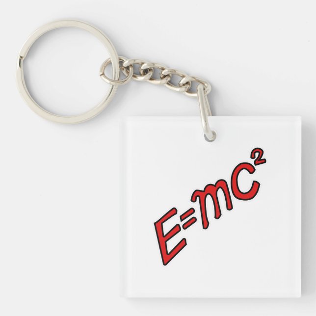 E = mc² – Genius Mode On Schlüsselanhänger (Vorderseite)