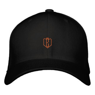 E Monogramm schwarze Flexfit-Wollmütze Größe L XL  Bestickte Baseballkappe