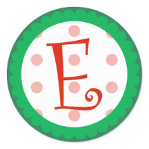 E Monogramm (Whimsical Christmas)