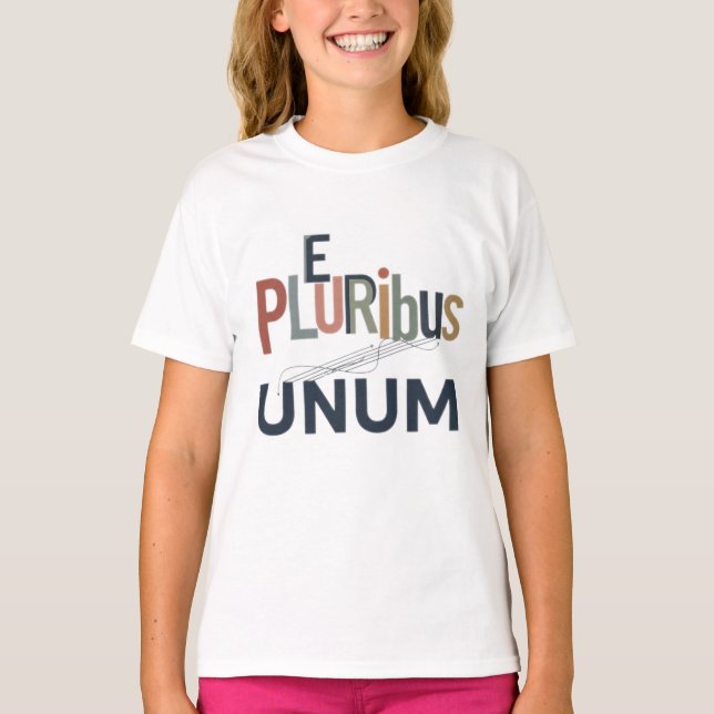"E Pluribus Unum - Design for Unity T-Shirt (Vorderseite)