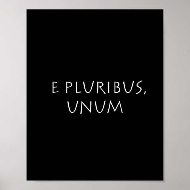 E Pluribus Unum Poster (Vorne)