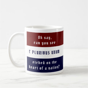 E Pluribus Unum Red White und Blue Kaffeetasse