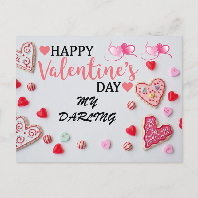E POSTCARD VALENTINE DAY POSTKARTE (Vorderseite)