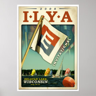 E Race 2008 'aged' print Poster