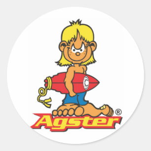 e runder aufkleber