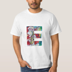 E SCHREIBEN /SANTA UND SAX, CHRISTMAS PARTY MONOGR T-Shirt
