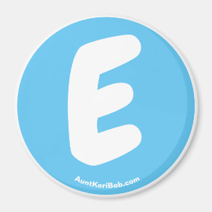 E Sky Blue Kühlschrank Magnet