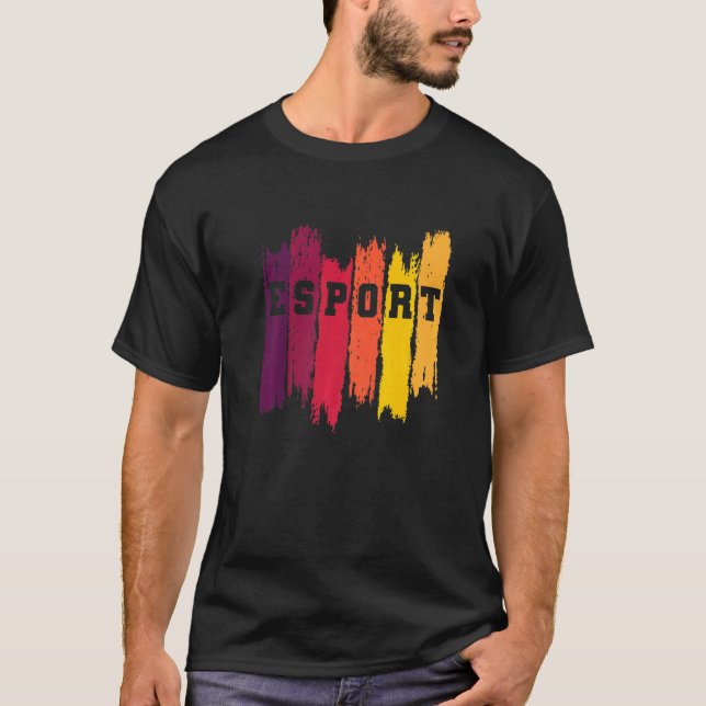 E Sport Gaming Video Games Console T-Shirt (Vorderseite)