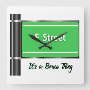 E St Clock Fanart WallsFame Fanart Tribute Quadratische Wanduhr