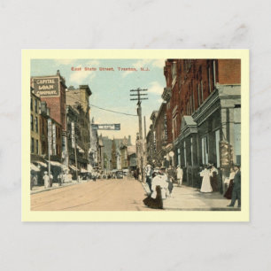 E. State St., Trenton, New Jersey Vintage Postkarte