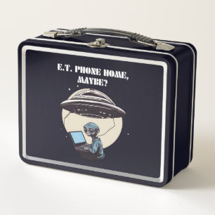 E.T. Zuhause, vielleicht? Metall Brotdose