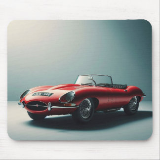 E-Typ Jaguar Cabrio (rot) Mousepad
