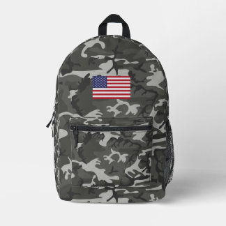 e Urban Cameo Pattern American flagge Patriotic Bedruckter Rucksack