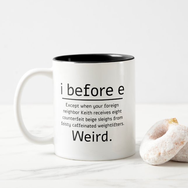 e zweifarbige tasse (Mit Donut)