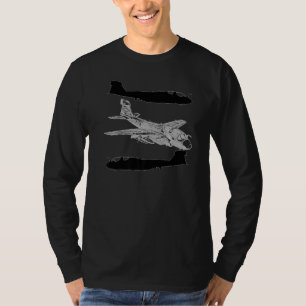 EA 6b Prowler Electronic Jamming Attack Aircraft T-Shirt