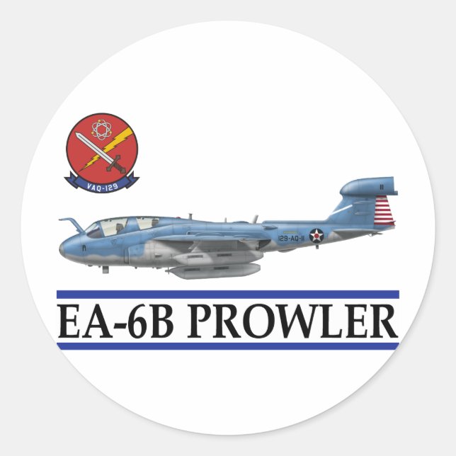 EA-6B "Prowler" Runder Aufkleber (Vorderseite)
