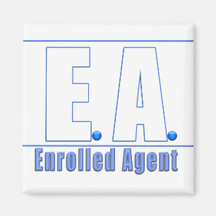 EA LOGO1 ENROLLED AGENT MAGNET