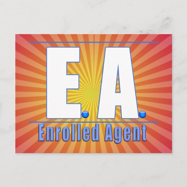 EA LOGO1 ENROLLED AGENT POSTKARTE (Vorderseite)