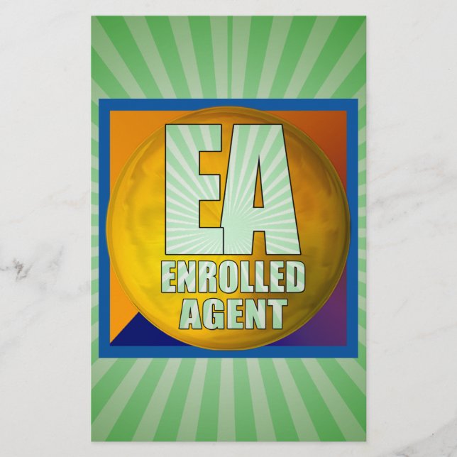 EA LOGO ENROLLED AGENT BRIEFPAPIER (Vorderseite)