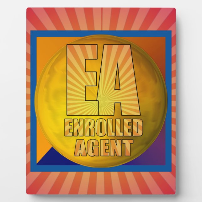 EA LOGO ENROLLED AGENT FOTOPLATTE (Vorderseite)