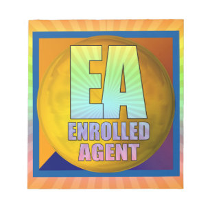 EA LOGO ENROLLED AGENT NOTIZBLOCK
