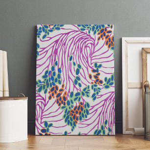 EA Séguy botanische Premium Wrapped Canvas Leinwanddruck