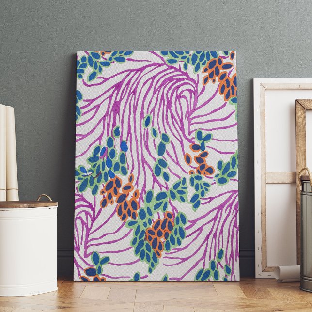 EA Séguy botanische Premium Wrapped Canvas Leinwanddruck (Von Creator hochgeladen)