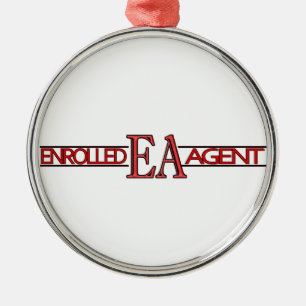 EA SPECIALIST LOGO ENROLLED AGENT SILBERNES ORNAMENT