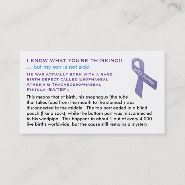 EA/TEF Karten für Jungen (Vorderseite)