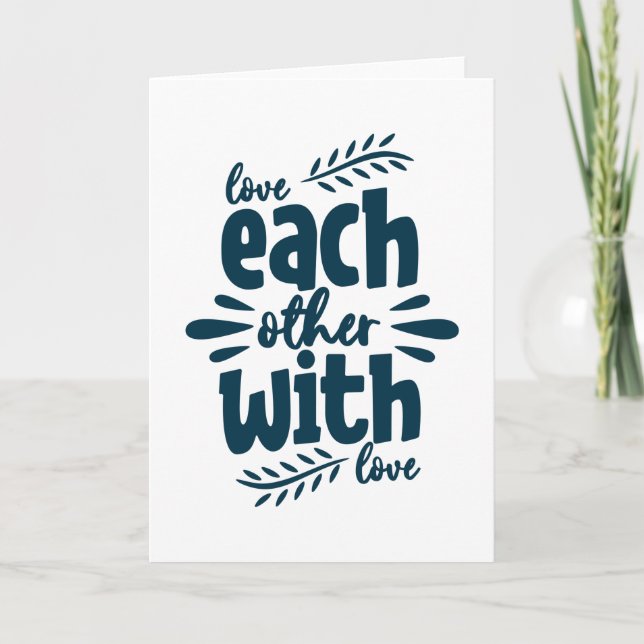 Each Other With Love Karte (Vorderseite)