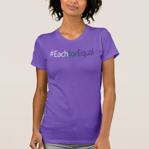 EachforEqual Hashtag Internationaler Frauentag T-Shirt