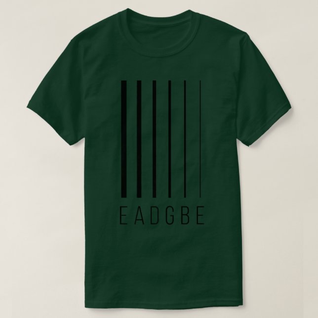 EADGBE 6 String Guitar Player & GuitaristCool Prem T-Shirt (Design vorne)