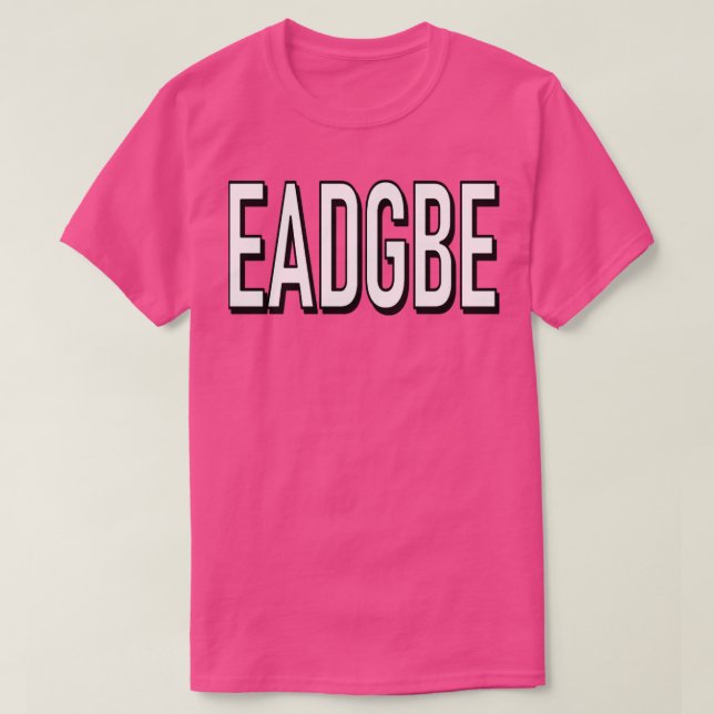 EADGBE T-Shirt (Design vorne)