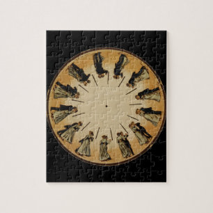 Eadweard Muybridge Paar beim Walzer Phenakistoscop Puzzle