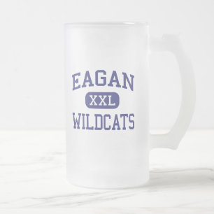 Eagan - Wildkatzen - Highschool - Eagan Minnesota Mattglas Bierglas