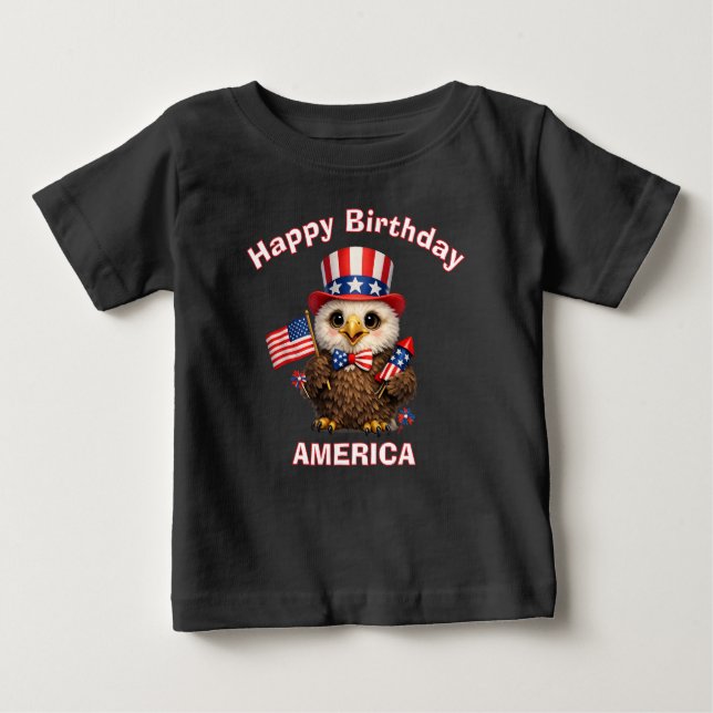 Eagle (4e) Patriotic Kid T-Shirt (Vorderseite)