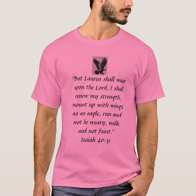 Eagle, "aber Lauren warten nach dem Lord, I… T-Shirt (Vorderseite)