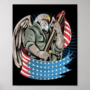 Eagle america usa Armee Soldaten Kunstwerk für Vet Poster