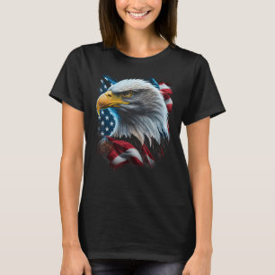 Eagle American Flag Graphic for Men Women Boys Gir T-Shirt