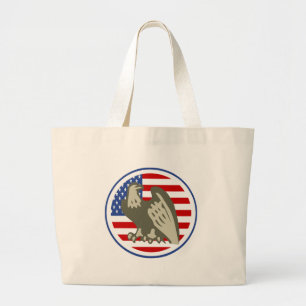 Eagle American Flag Jumbo Stoffbeutel